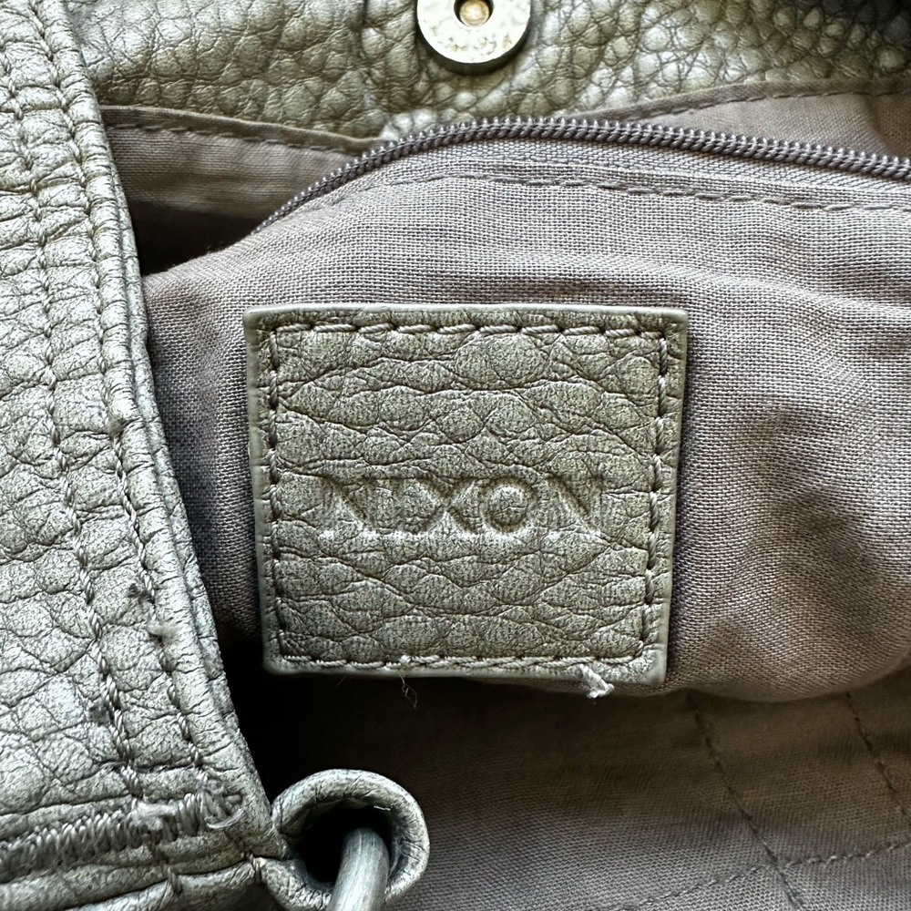 Nixon Olive Textured Leather Bag